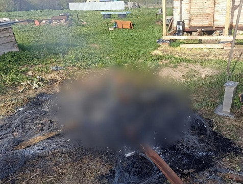 В Калужской области мужчина убил знакомого и сжег его тело