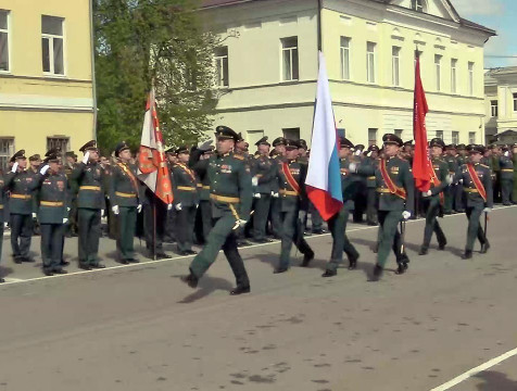 Военный парад прошёл в Козельске
