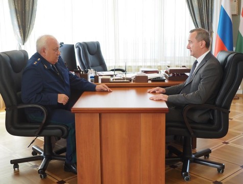 Заместитель Московского транспортного прокурора встретился с губернатором области