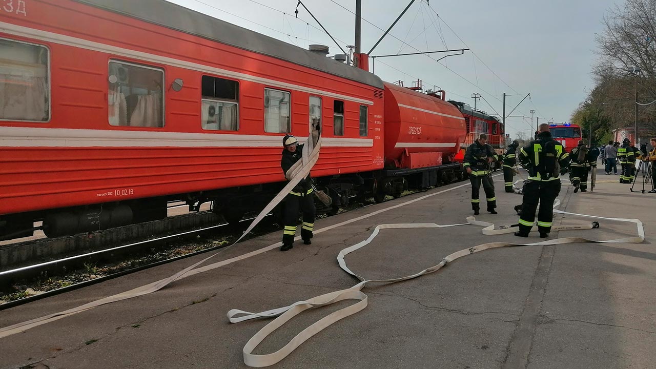 На железнодорожном вокзале «Калуга-1» ликвидировали последствия «взрыва»