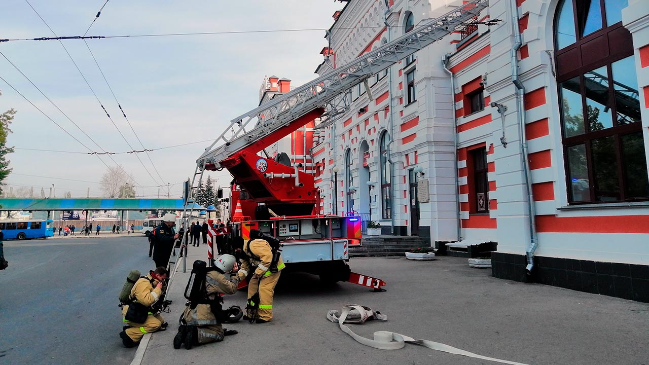 На железнодорожном вокзале «Калуга-1» ликвидировали последствия «взрыва»