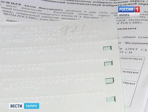 В Калуге организовано голосование для людей с ограниченными возможностями