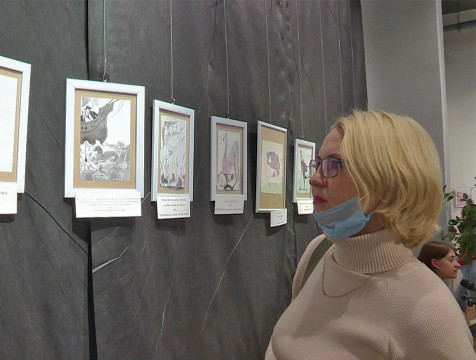 «В начале было слово»: Елизавета Невинная и Любовь Афанасьева представили книжные иллюстрации в ИКЦ