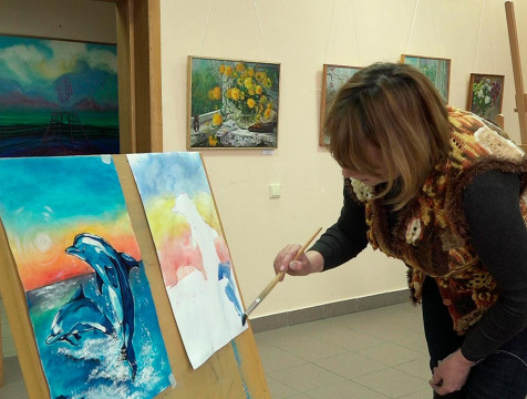 В Медыни открылась выставка художницы Марины Рост