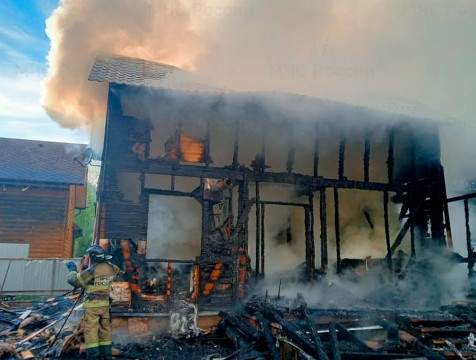 Человек пострадал на пожаре в Малоярославецком районе