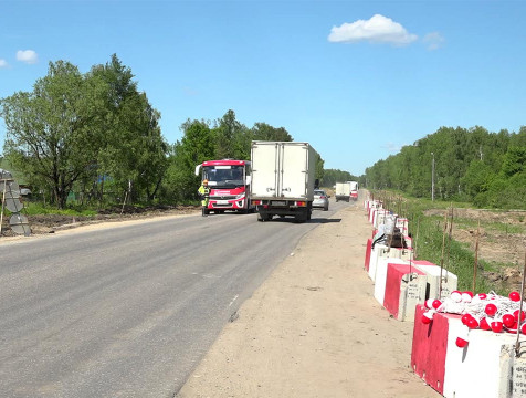 Движение на ремонтируемом участке северного въезда Калуги будет реорганизовано