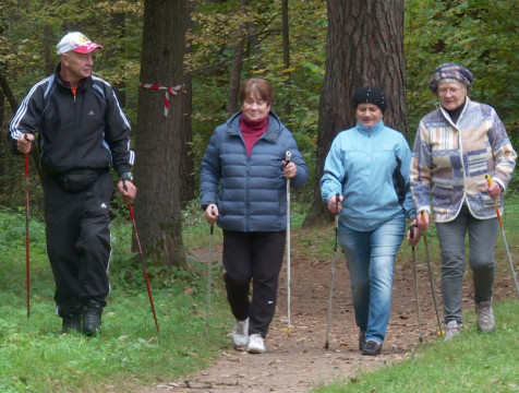 Занятия по северной ходьбе будут проходить в Комсомольской роще