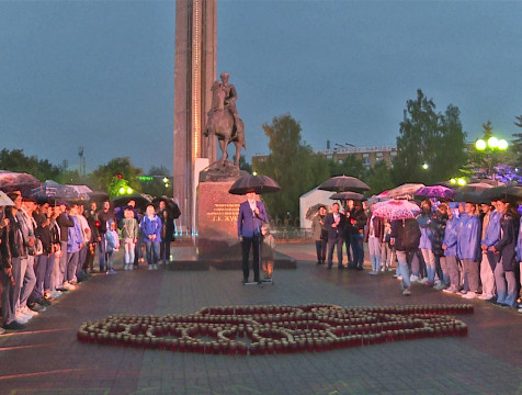 Огненную картину танка Т-34 создали в Калуге в память о дне начала войны