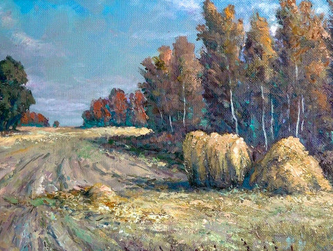 Московский художник Павел Петров представил свои пейзажи в Медыни