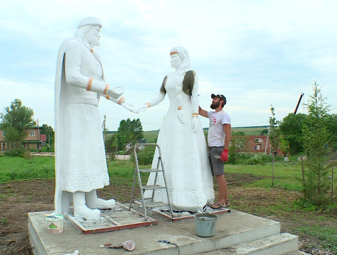 В Козельском районе появится скульптура муромских святых Петра и Февронии
