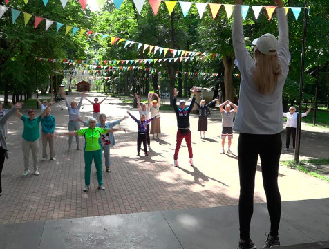 Стартовала программа оздоровительной физкультуры на воздухе