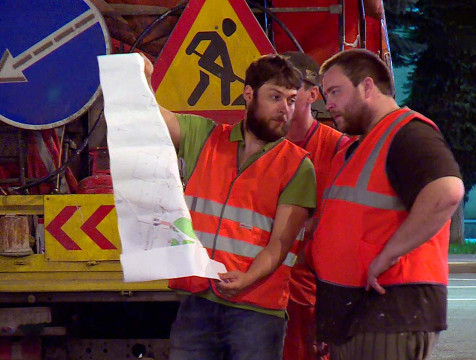 Дорожную разметку у вокзала Калуга-1 нанесут в ночь на 27 июля