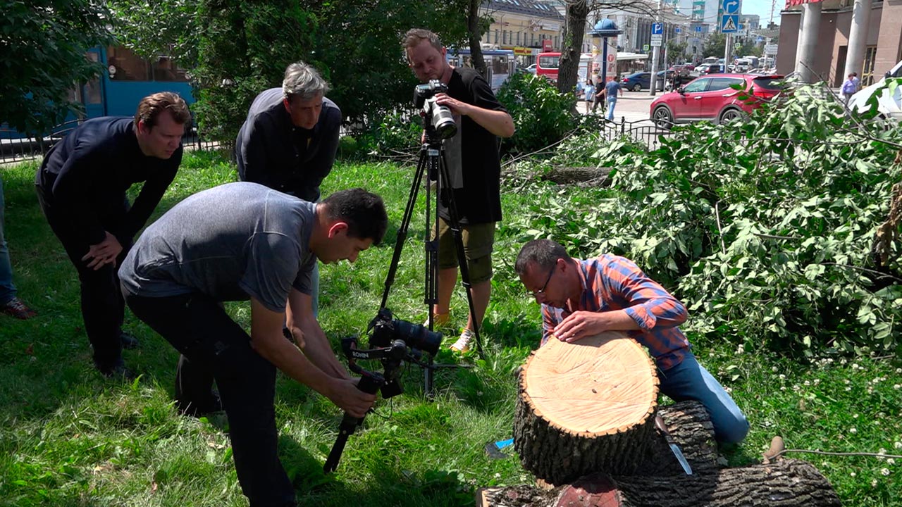 В Калуге сняли моменты борьбы со златкой для программы 