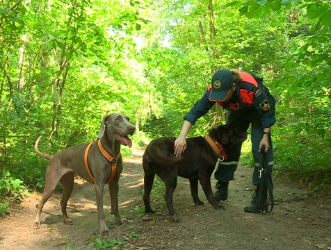 Калужские спасатели отрабатывали поиск людей с помощью новых технологий