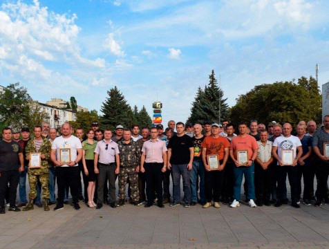 Группа калужских добровольцев вернулась из Первомайска