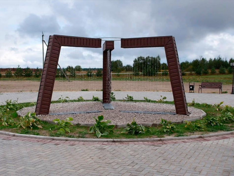 Новая зона отдыха с фонтаном появилась в деревне Войлово Людиновского района