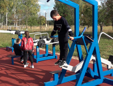 Новую спортивную площадку открыли в деревне Михеево Медынского района
