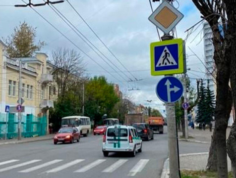 Схема движения изменилась на перекрестке улиц Ленина-Пролетарская в Калуге
