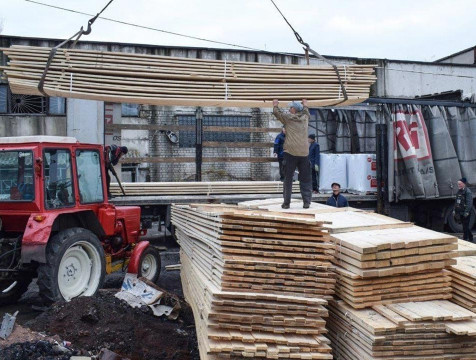 Партия строительных материалов доставлена в Первомайск из Калужской области