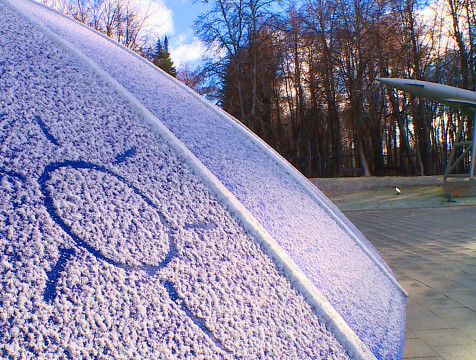 Первый снег выпал в Калуге