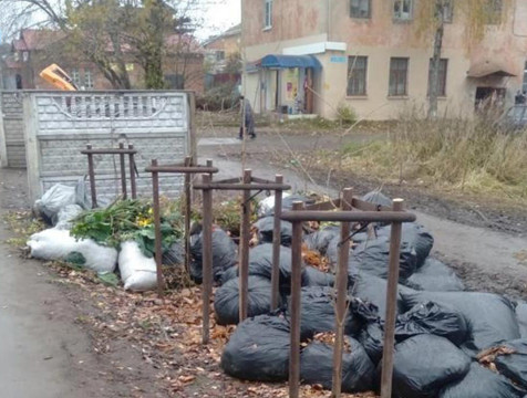 На улицах Радищева и Хрустальной в Калуге продолжаются стихийные свалки