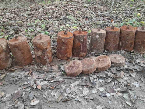 Девять противопехотных мин обезвредили в Калужской области