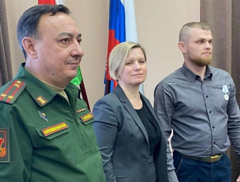 Участник СВО из Обнинска награжден медалью 