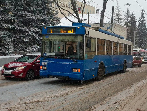 Сбои в работе калужских троллейбусов произошли из-за отключение электричества