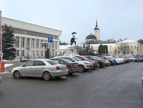 Парковка на площади Старый Торг в Калуге будет закрыта с 5 декабря
