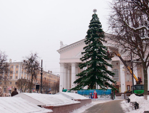 Открытие новогодней елки в Калуге перенесли на час раньше