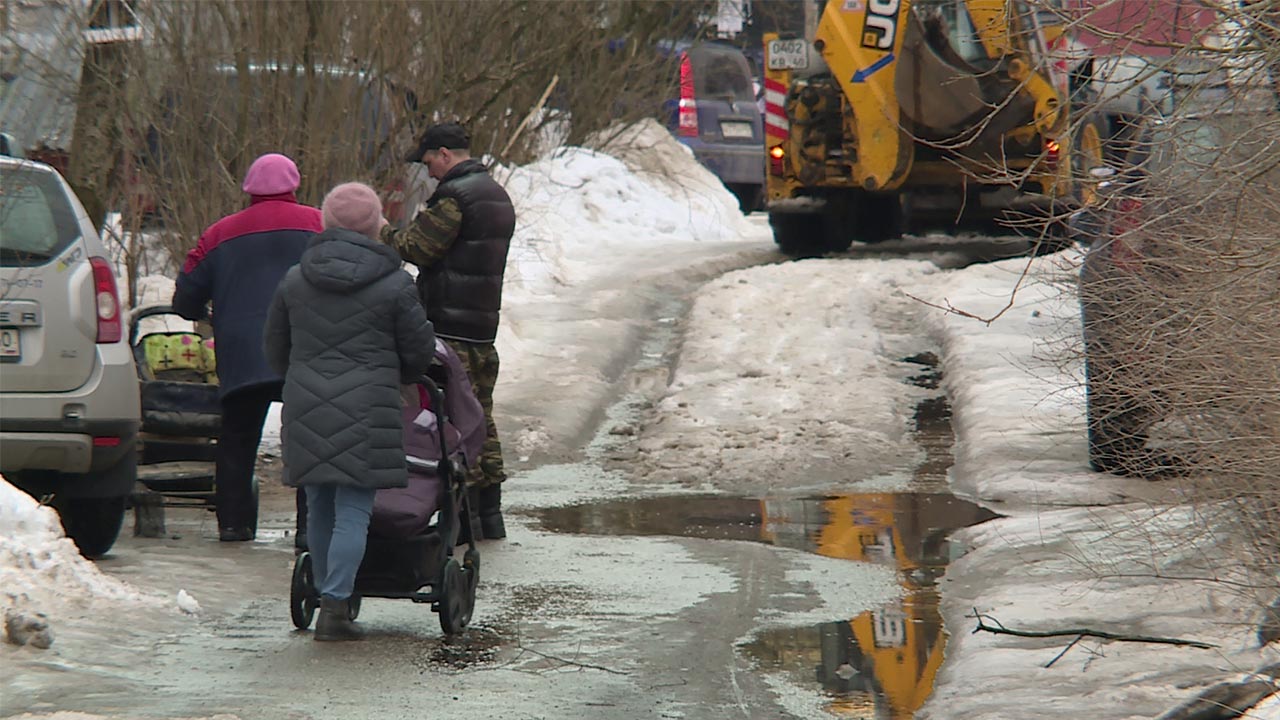 Затопление может грозить еще одному двору на улице Степана Разина в Калуге