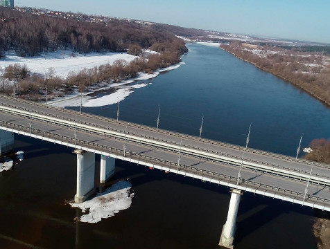 Ограждение на Гагаринской мосту в Калуге заменят полностью