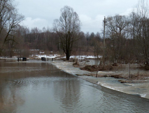 Мосты и часть домов в Калуге остаются в воде