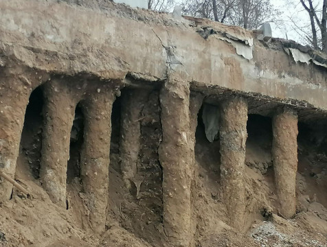 Калужские экоактивисты сообщили о деформации стены склона музея космонавтики
