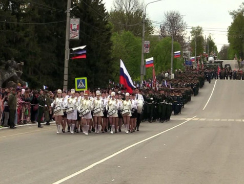 Военный парад в честь Дня Победы прошел в Козельске