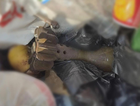 Часть минометной мины нашли в мусорном контейнере в Калуге