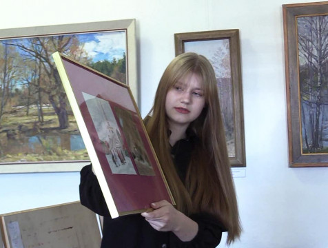Юные художники студии имени игумена Илариона представили дипломные работы в Козельске