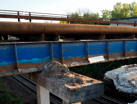 Завершается демонтаж старых пролётов Синих мостов