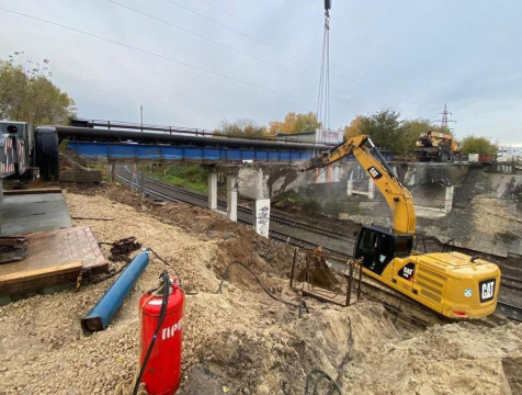 Старый путепровод на Синих мостах в Калуге демонтирован