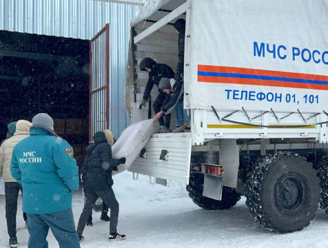 25 тонн вещей направили калужские спасатели в подшефный Первомайск