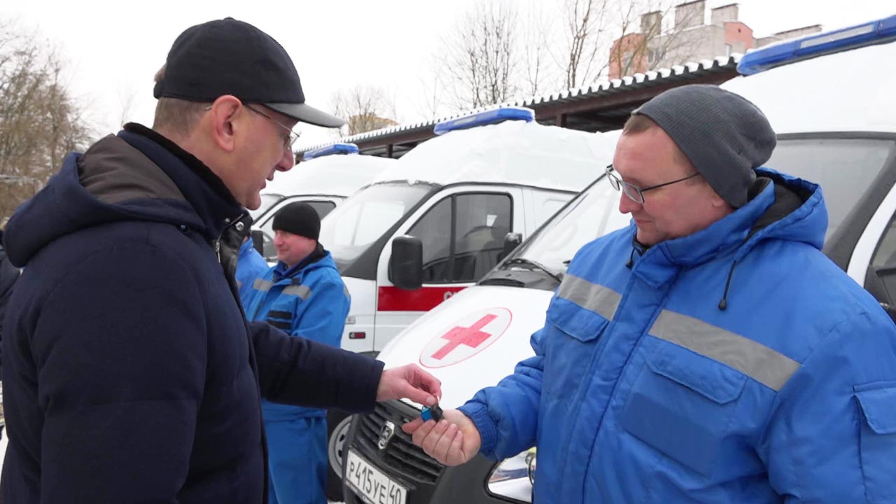 16 новых машин скорой помощи получила Калужская область