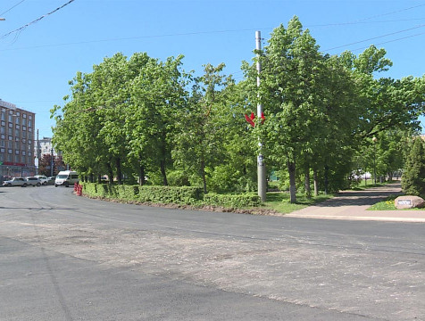 На площади Победы в Калуге появится ограждение в зоне, где была 