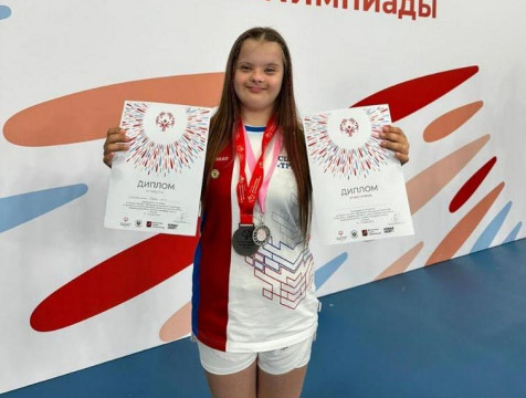 Юная калужанка завоевала награду на Спартакиаде Специальной Олимпиады России