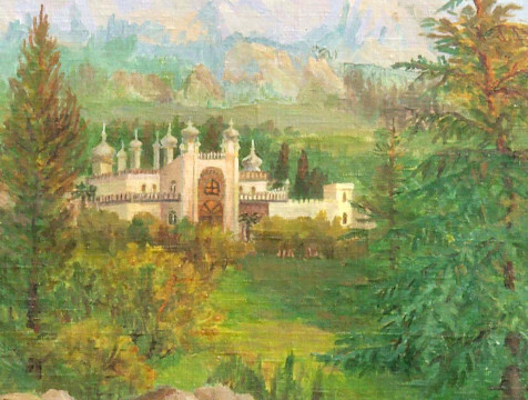 Крымские пейзажи Людмилы Ведяевой выставили в витринах Дома художника