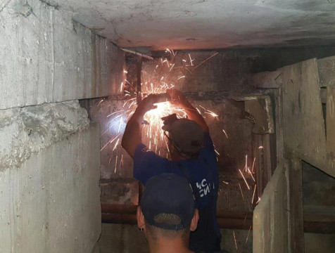 Калужские коммунальщики восстанавливают отопление в городе Горское ЛНР
