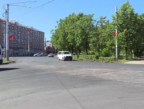 На площади Победы в Калуге меняют схему движения