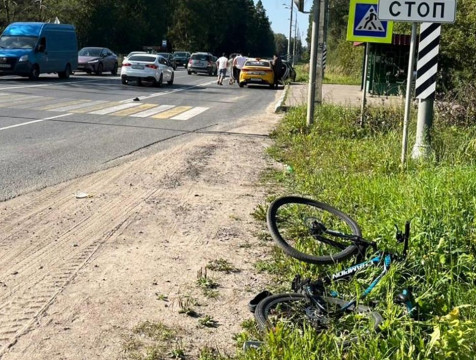 Велосипедист попал под колеса автомобиля в Балабанове