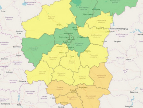 Желтый уровень опасности снова продлили в Калужской области