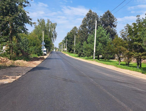 В Тарусе завершается ремонт въезда со стороны Москвы