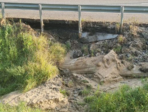 Северный обход размывает водой в Калужской области